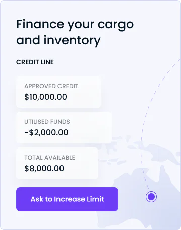 finance your cargo and inventory - credit line