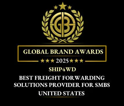 Ship4wd Wins Best Freight Forwarder for SMBs — 2025 Global Brand Awards